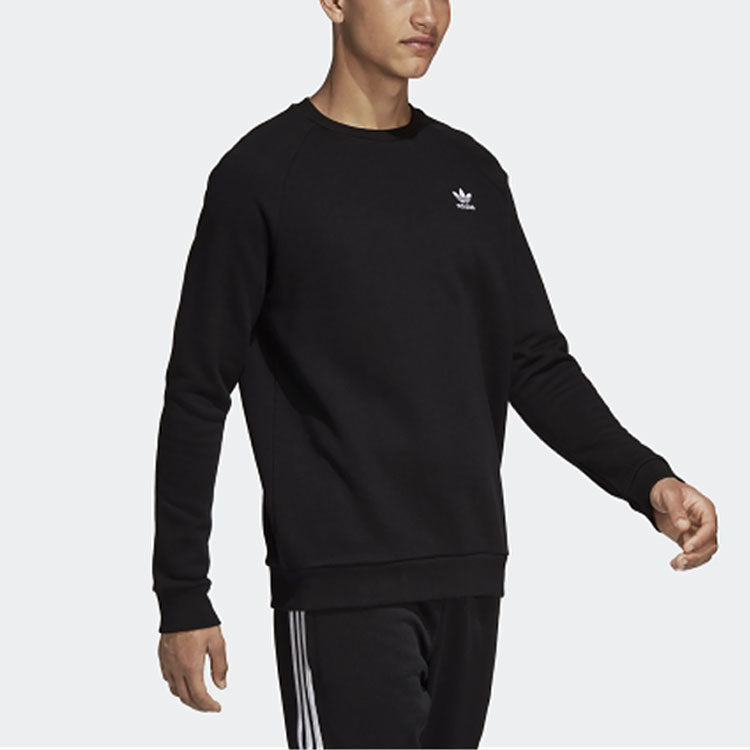 adidas originals Crew Basic Round Neck Pullover 'Black' DV1600