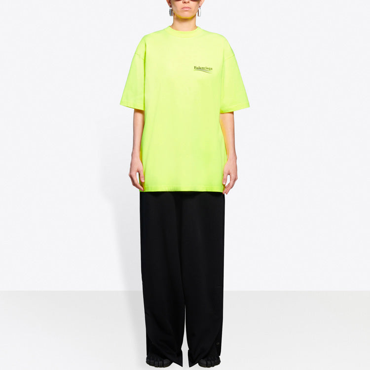 Balenciaga Political Campaign Logo Yellow 641655TJVF77110