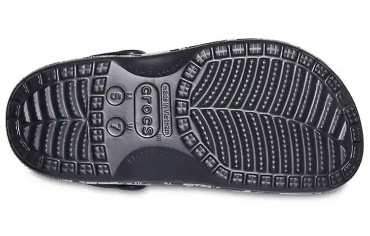 (WMNS) Crocs Baya Lined Clogs 'Black White' 205975-0CV