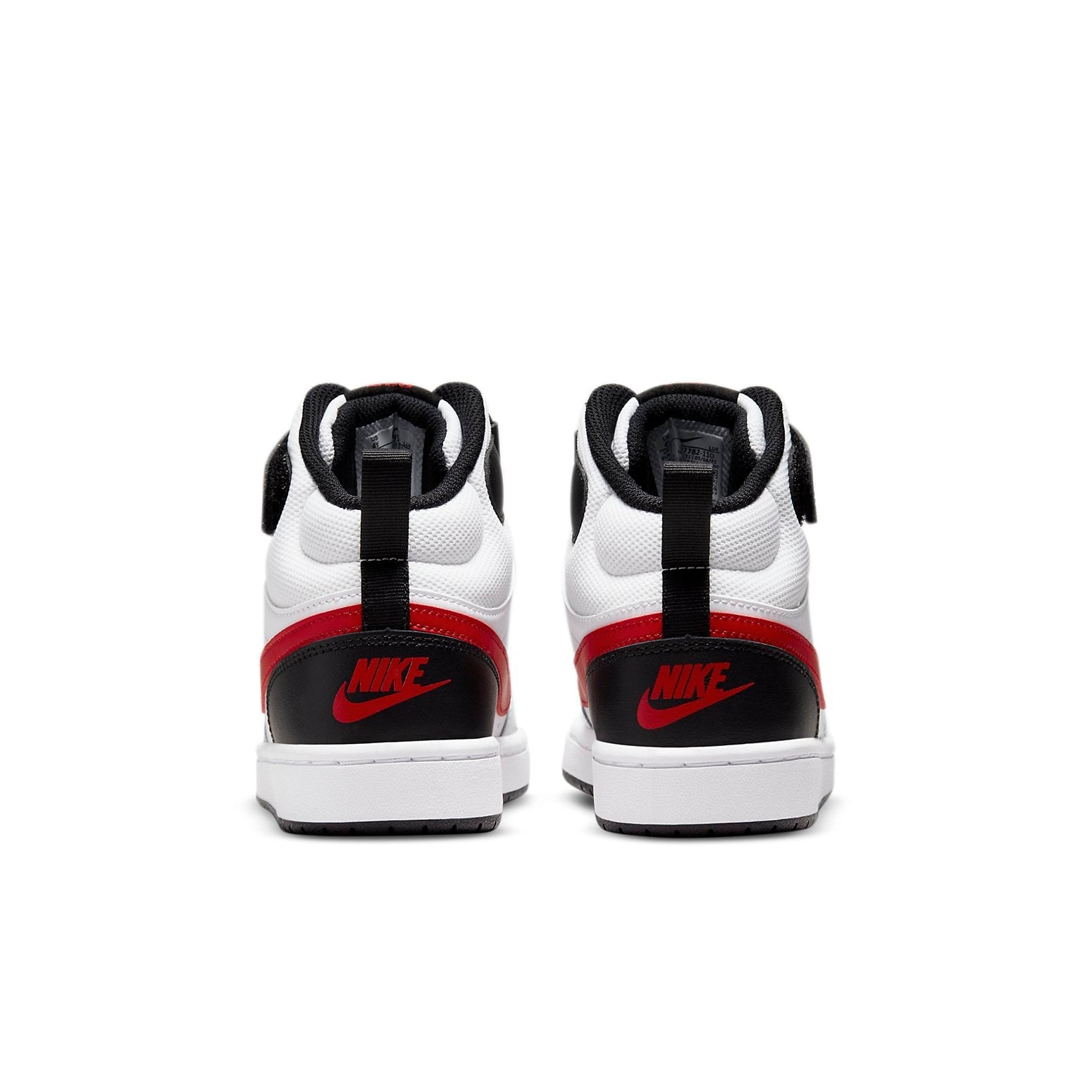 (GS) Nike Court Borough Mid 2 'White University Red' CD7782-110