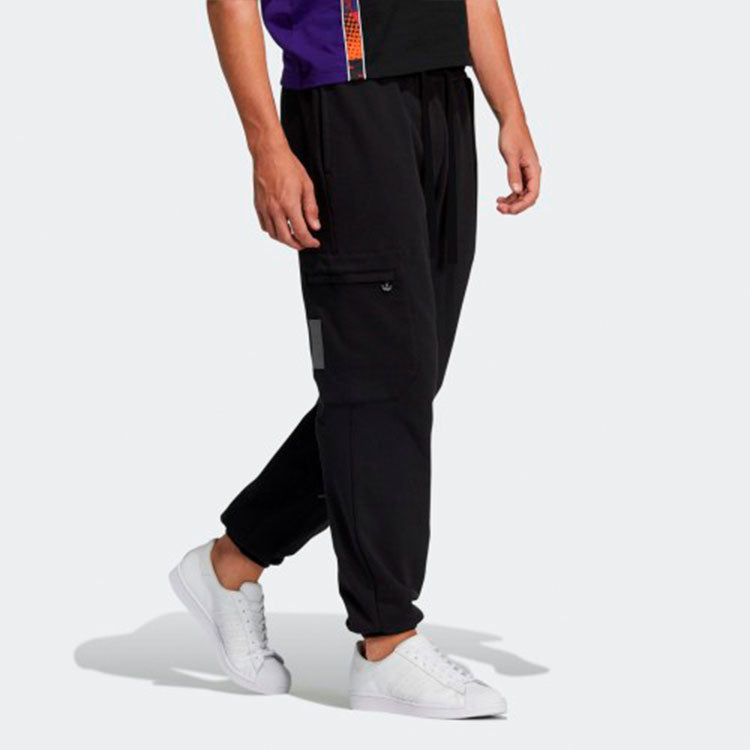 adidas originals x melting sadness Crossover Series Casual Splicing Sports Pants/Trousers/Joggers Black HC0350