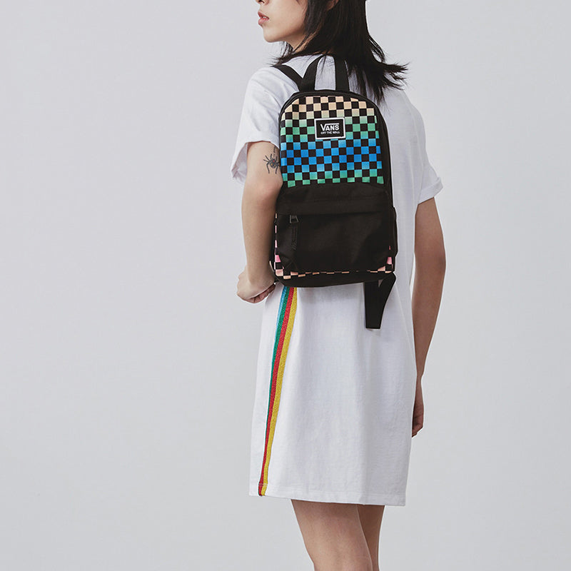 (WMNS) Vans Realm Backpack 'Black Blue Yellow Green' VN0A4DROYBL