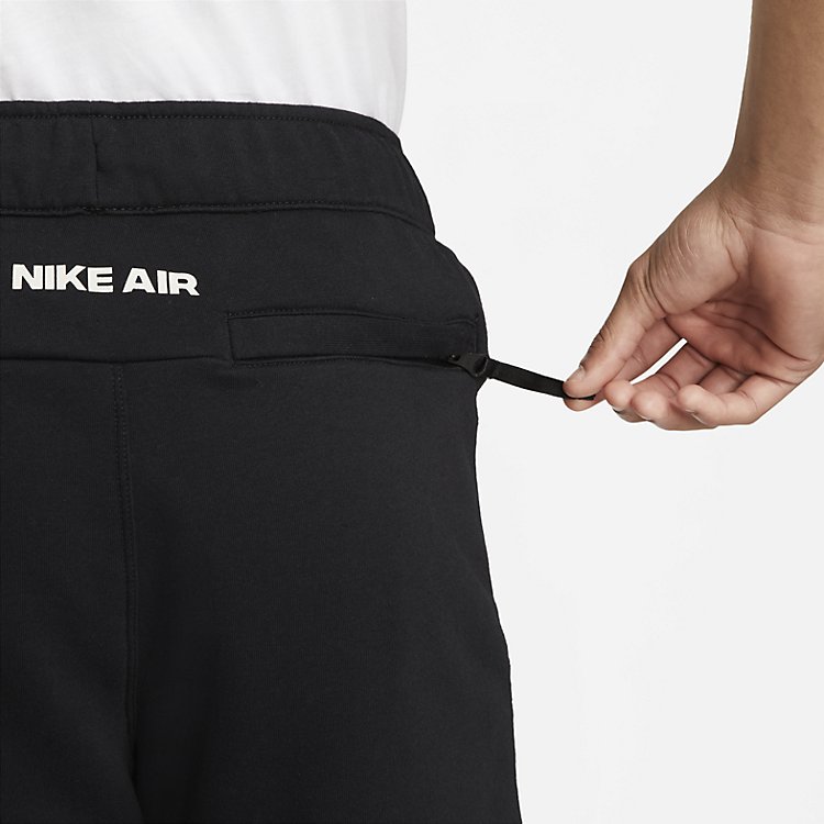 Nike Sportswear Air French Terry Shorts 'Black White' DM5211-010