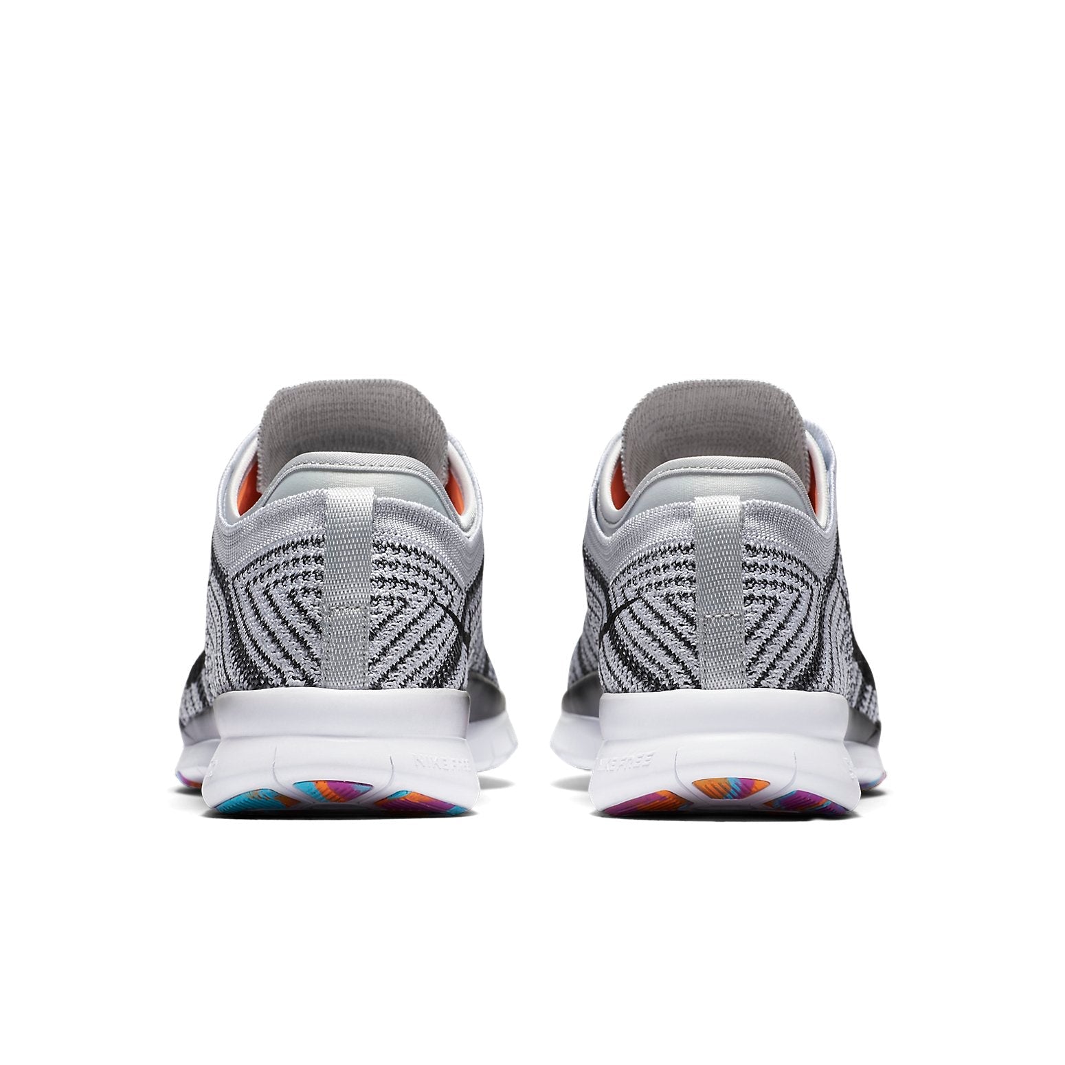 (WMNS) Nike Free TR Trainer Flyknit Low-Top Running Shoes Black/White/Gray 718785-100