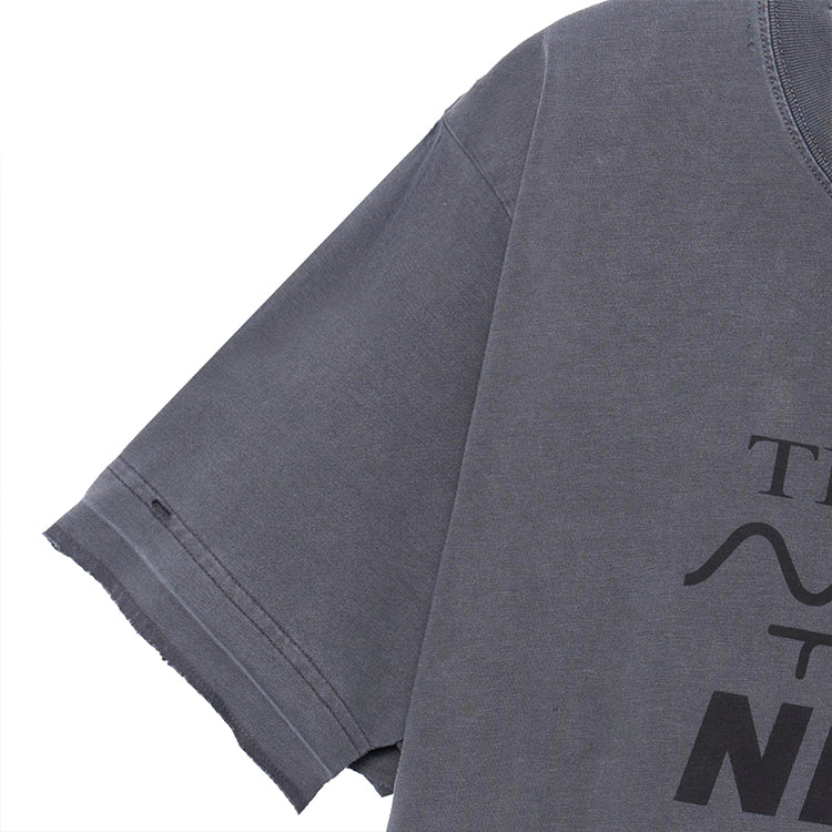Balenciaga 'This Is Not' Logo T-shirt 'Grey' 661705TKVD91069