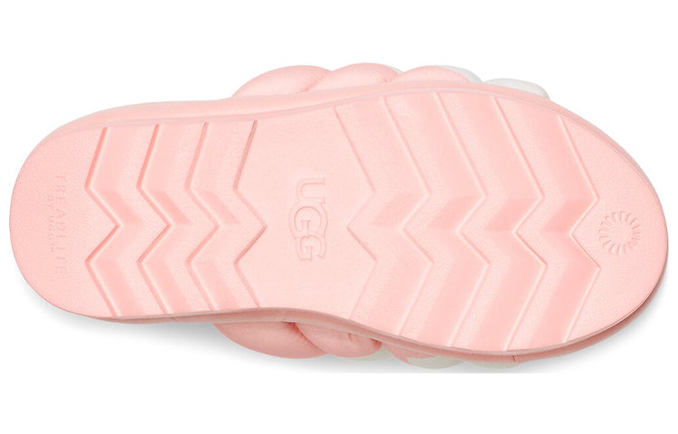 (WMNS) UGG Maxi Slide Logo 'Pink Scallop' 1127067-PSLP