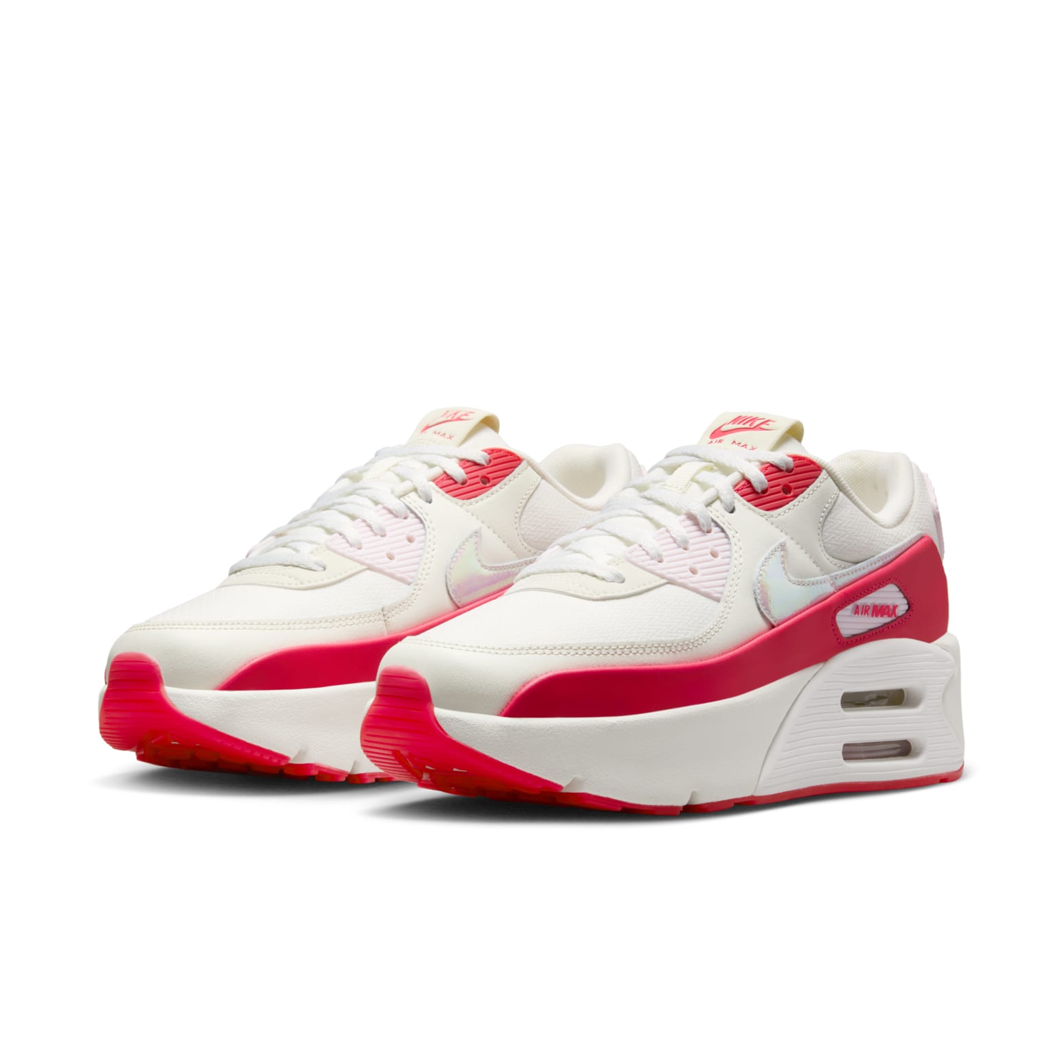 (WMNS) Nike Air Max 90 LV8 'Sail Siren Red' HF5073-133