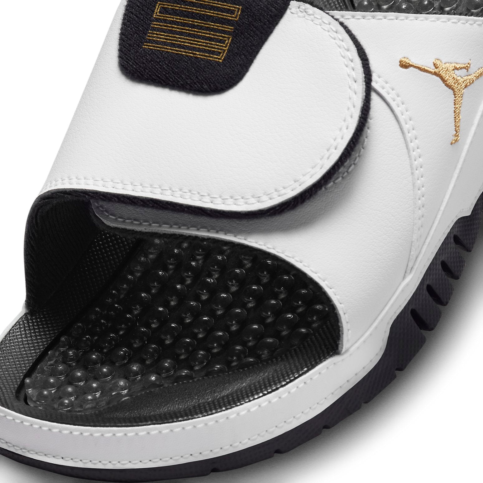 Air Jordan Hydro XI Slides 'White/Black/Metallic Gold' FN2452-170