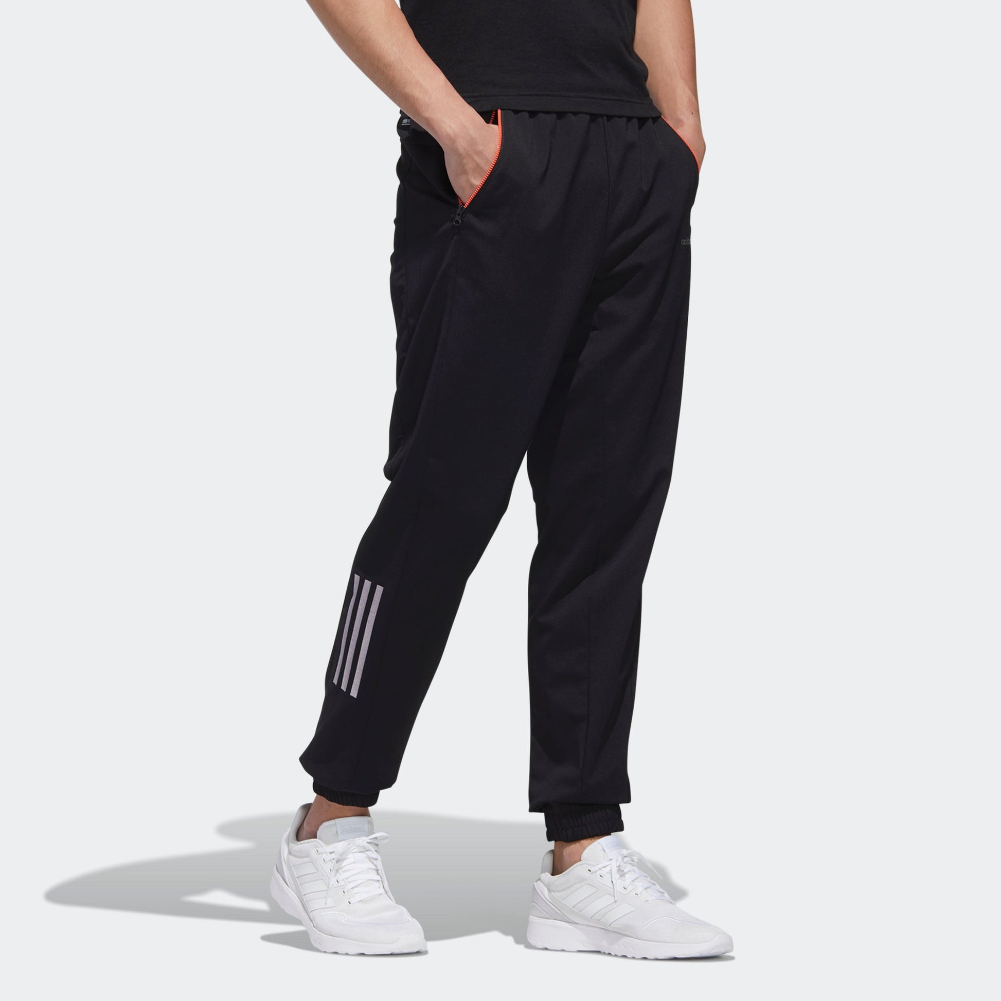 adidas neo M Ss Nn Tp 2 logo Printing Casual Bundle Feet Sports Pants Black GM2298