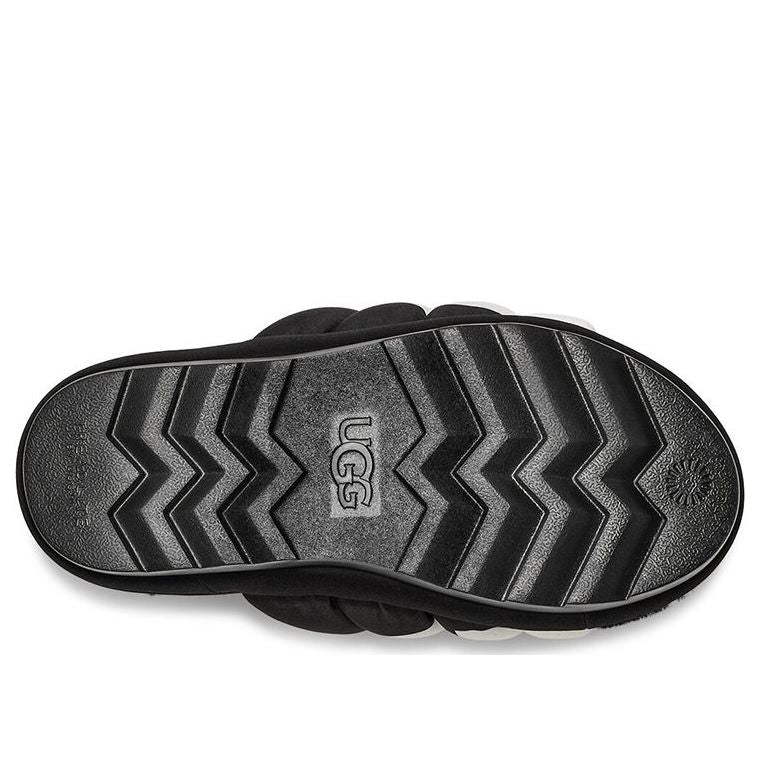 (WMNS) UGG Maxi Slide Logo 'Black' 1127067-BLK