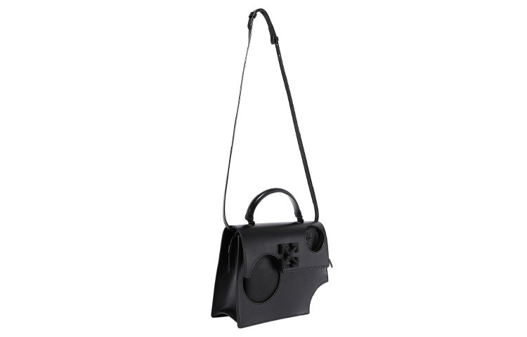 (WMNS) Off-White Leather Series Jitney 2.8 Single-Shoulder Bag Black OWNA113F20LEA0011000
