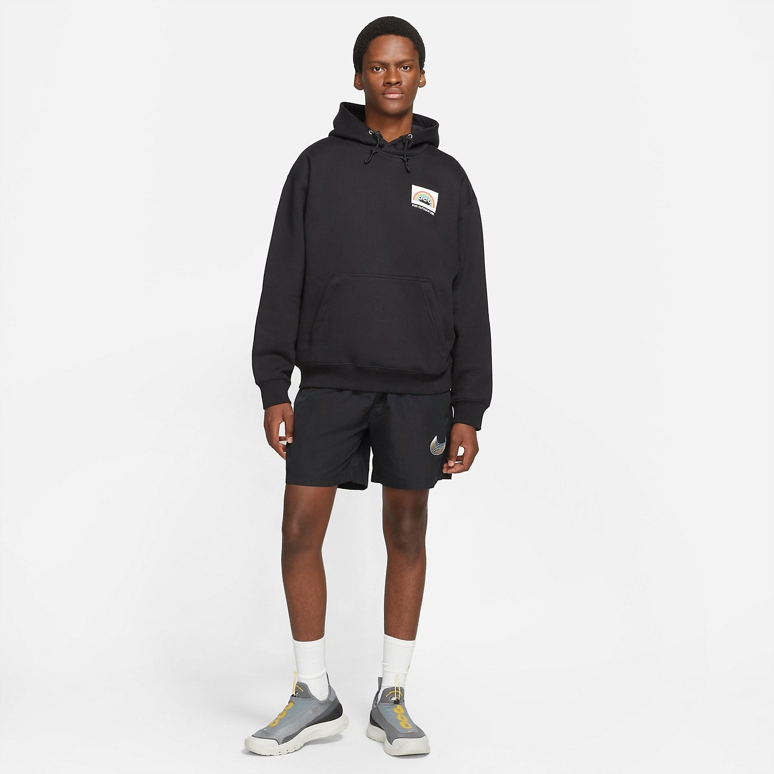 Nike ACG Graphic Popover Hoodie 'Black' DJ1293-010