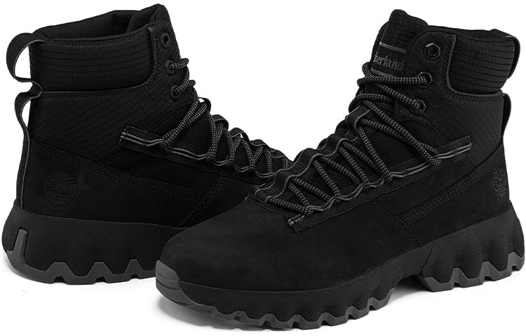 Timberland Greenstride Edge Waterproof Wide Fit Boots 'Black Nubuck' A2KT4W