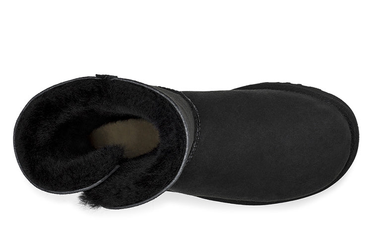 (WMNS) UGG Bailey Zip Short Fleece Lined Black 1112480-BLK