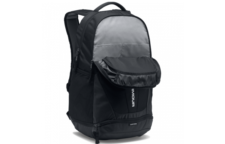 Under Armour Hustle 3.0 Backpack 'Black Silver' 1294720-001