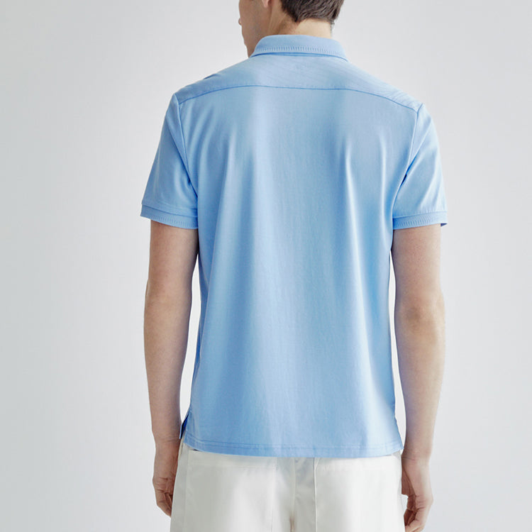 FILA Short Sleeve POLO Knit Short Sleeve Blue F11M022119F