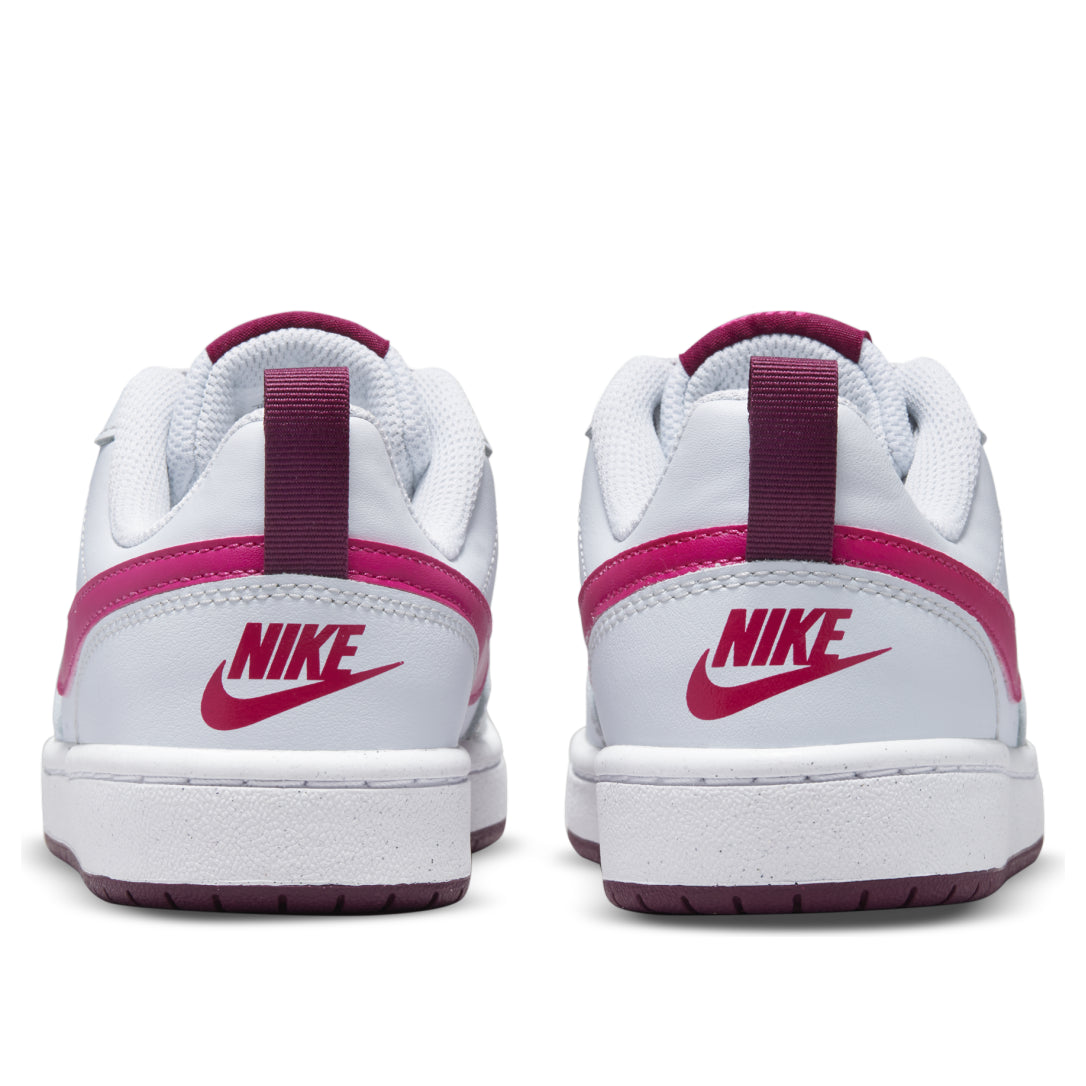 (GS) Nike Court Borough Low 2 'Pure Platinum Pink Prime' BQ5448-015