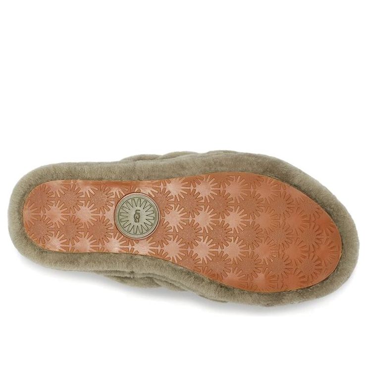 (WMNS) UGG Fluff Yeah Slide 'Burnt Olive' 1095119-BTOL