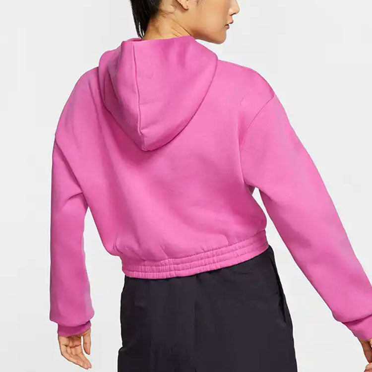 (WMNS) Nike Sportswear Logo Printing Hoodie Purple CJ2035-691