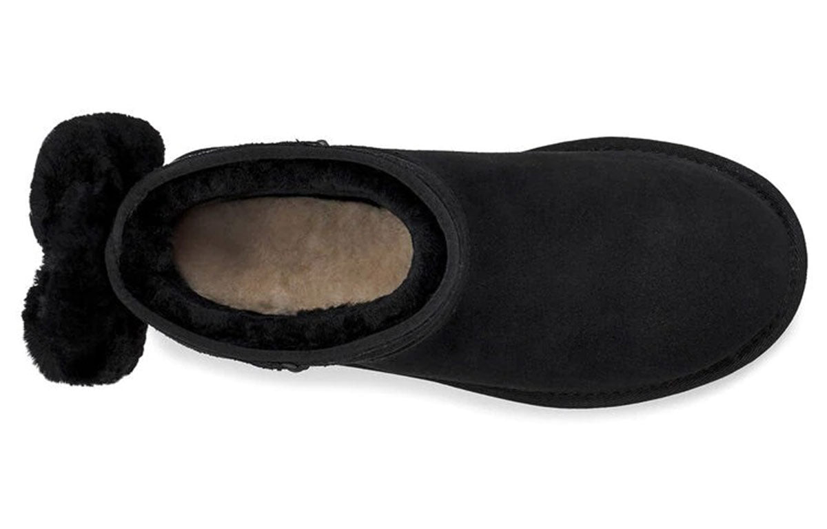 (WMNS) UGG Classic Mini Bow 'Black' 1116099-BLK