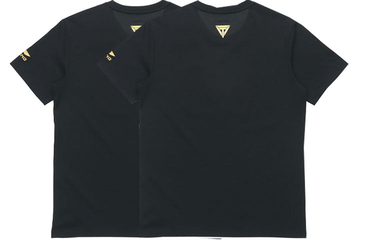 Li-Ning Graphic T-shirt 'Black Gold' AHSR661-2
