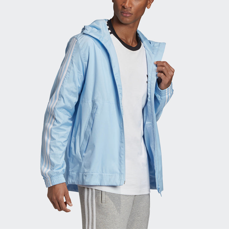 adidas originals Lock Up Wb hooded track Jacket Pink Blue FM3818