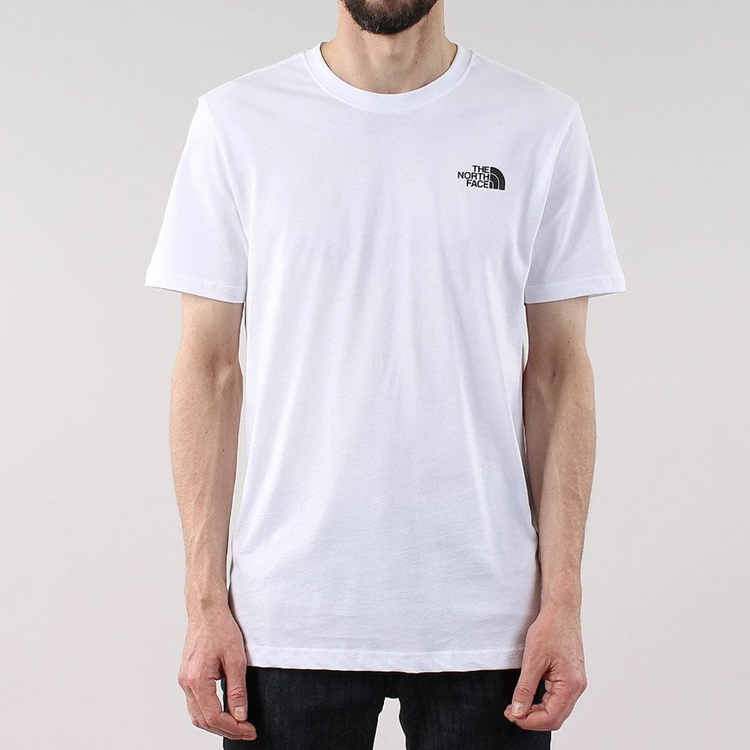THE NORTH FACE Red Box T-Shirt Classic Back Large Logo Short Sleeve Couple Style White NF0A471ALB1