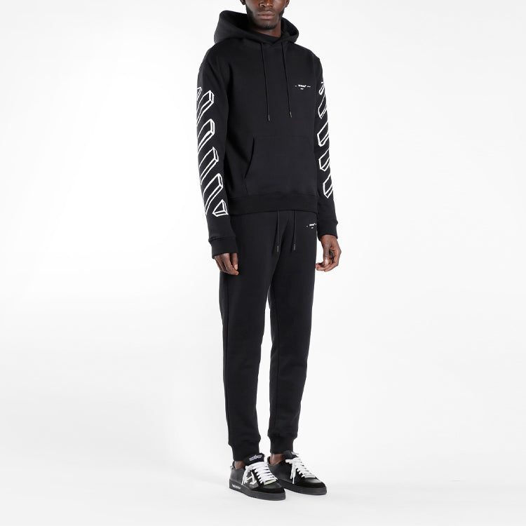 Off-White Diag Marker Arrows Hoodie OMBB034E18192024-BK