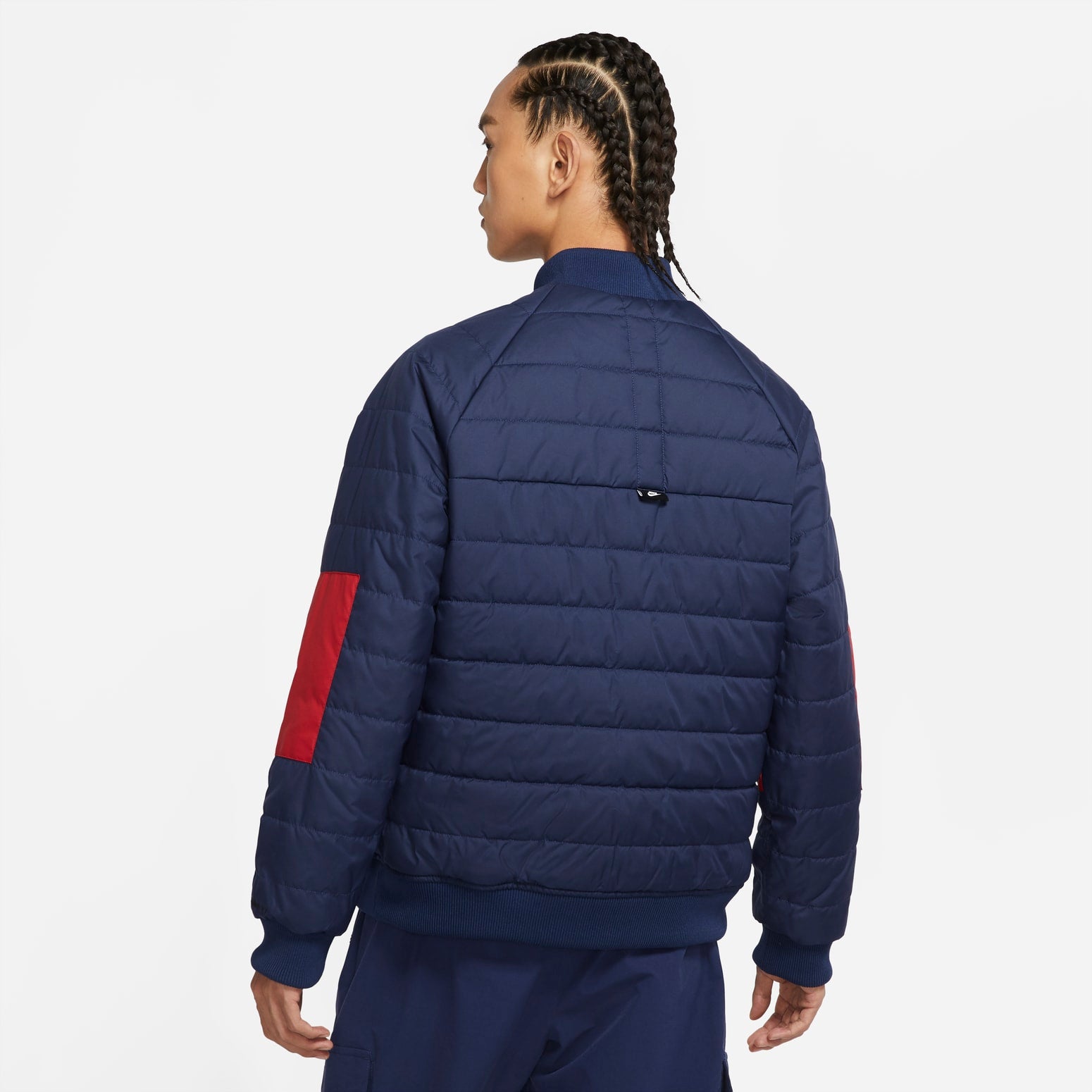 Nike Sportswear Therma-FIT Legacy Reversible Bomber Jacket 'Red Blue' DD6850-687