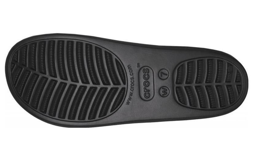 (WMNS) Crocs Baya Platform Sandals 'Black' 208188-001