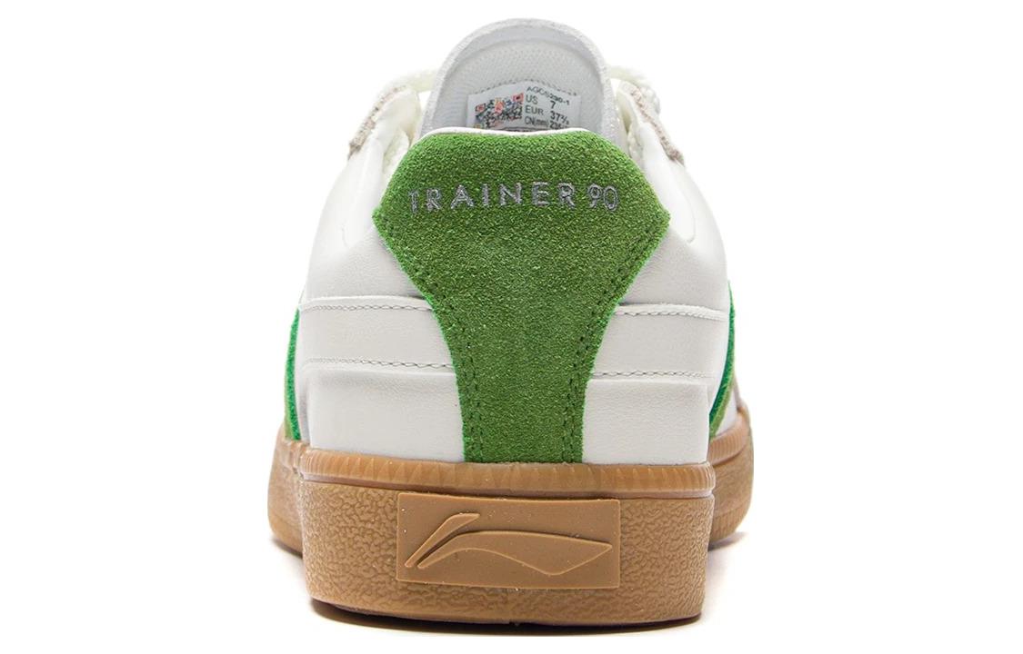 (WMNS) Li-Ning Skateboarding Low 'White Green' AGCS290-1