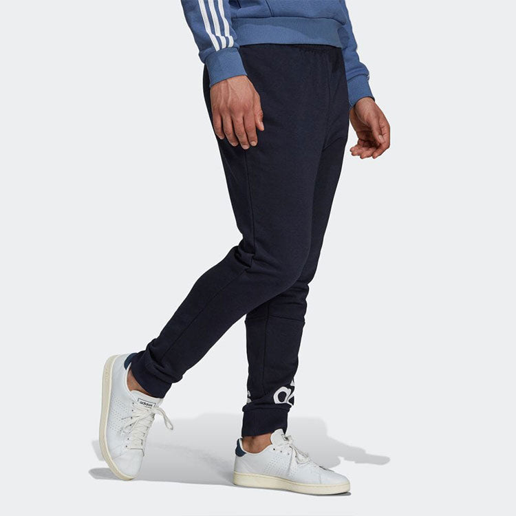 Men's adidas Logo Printing Sports Pants/Trousers/Joggers Japanese Version Black GK8979