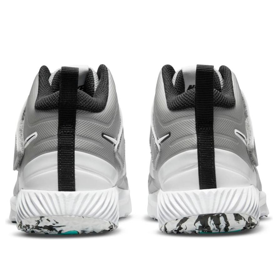 (GS) Nike Force Trout 7 Turf 'Light Smoke Grey Dynamic Turquoise' DC9217-023