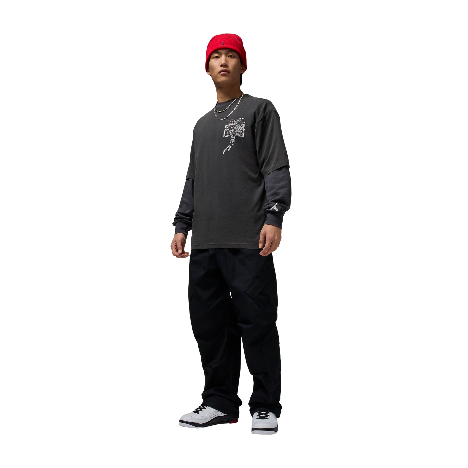 Air Jordan Brooklyn Oversized Graphic T-Shirt 'Off Noir' IB3297-045