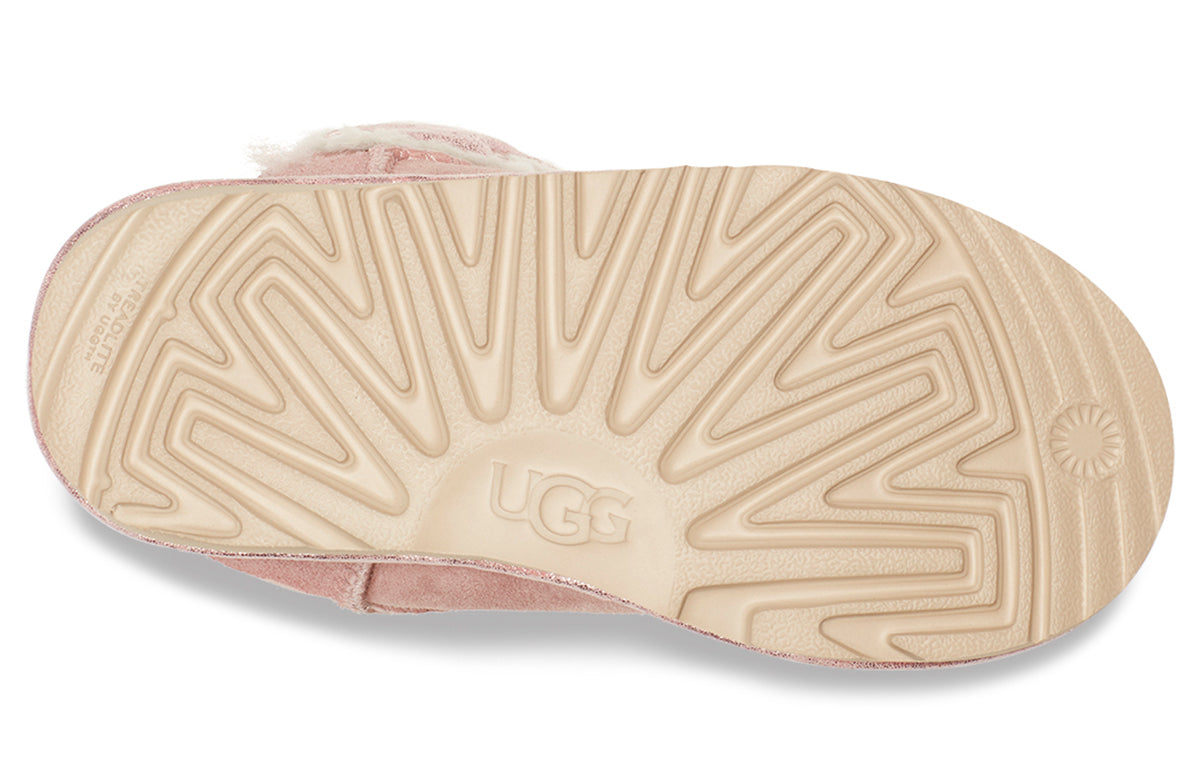 UGG Mini Bailey Button II Star (Big Kids) Pink 1107969K-PCRY