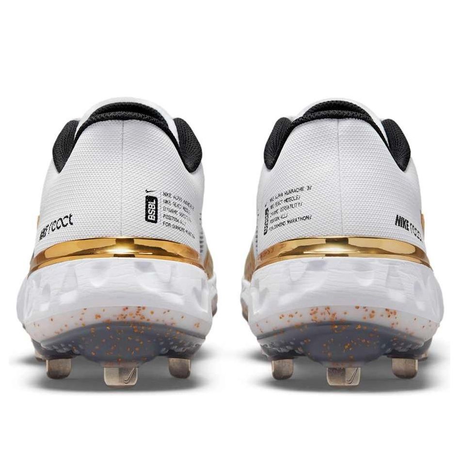 Nike Alpha Huarache Elite 3 Low 'White Metallic Gold' CV3552-106