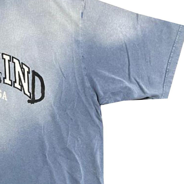 Balenciaga BE KIND Crewneck T-shirt 'Blue' 764235TPVD54313