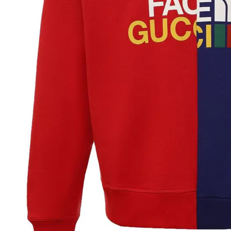 Gucci x The North Face Sweatshirt 'Blue Red' 671500-XJDRE-6051