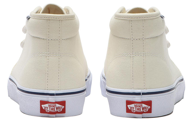 Vans Unisex Chukka EZ Mid-Top Velcro Sneakers White 6124190002013