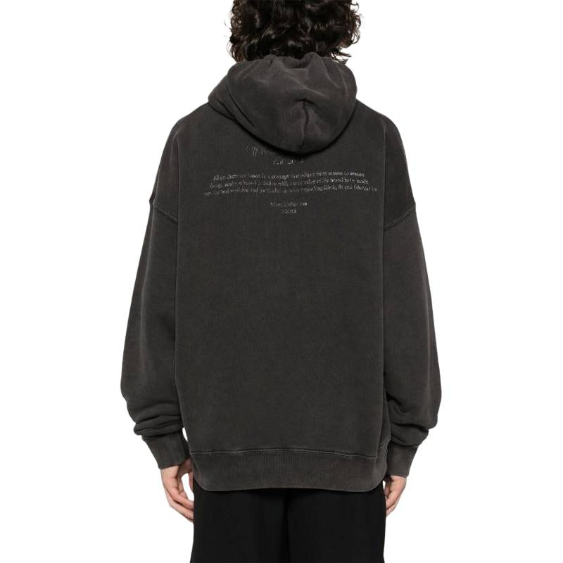 Off-White Mary Skate Hoodie 'Black' OMBB085S24FLE0091001