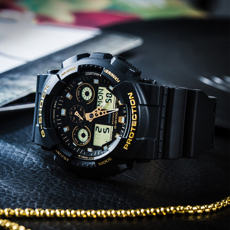 CASIO G-Shock Analog-Digital 'Black' GA-100GBX-1A9