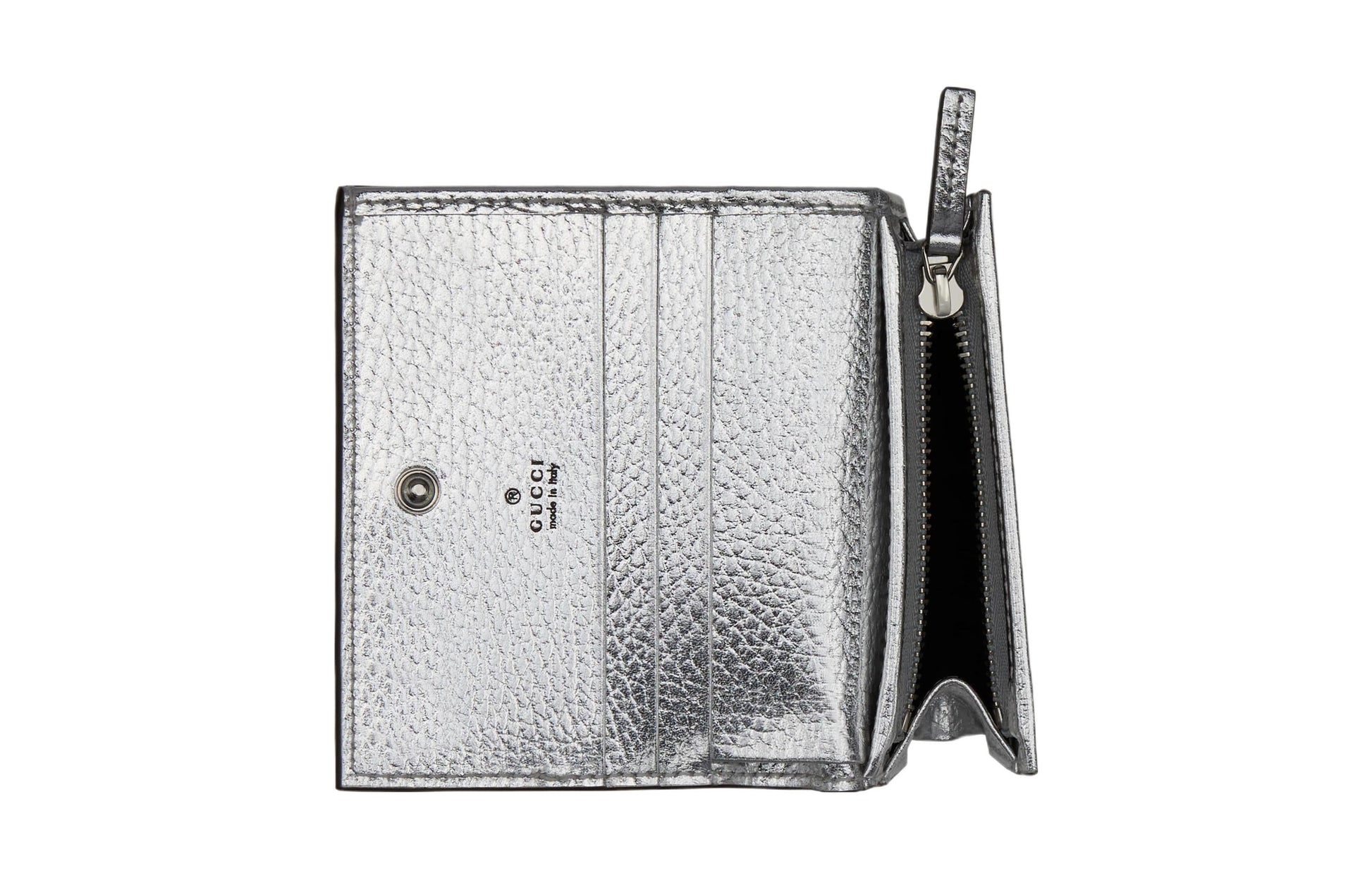(WMNS) Gucci GG Marmont Card Case Wallet 'Silver' 658610-AAC1H-8161