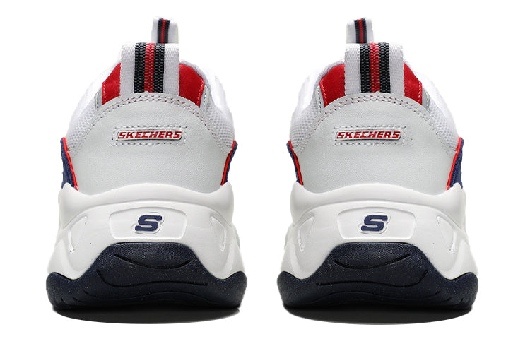 (WMNS) Skechers D'Lites 3.0 Zenway Low-Top Running Shoes White/Blue/Red 12955-WNVR