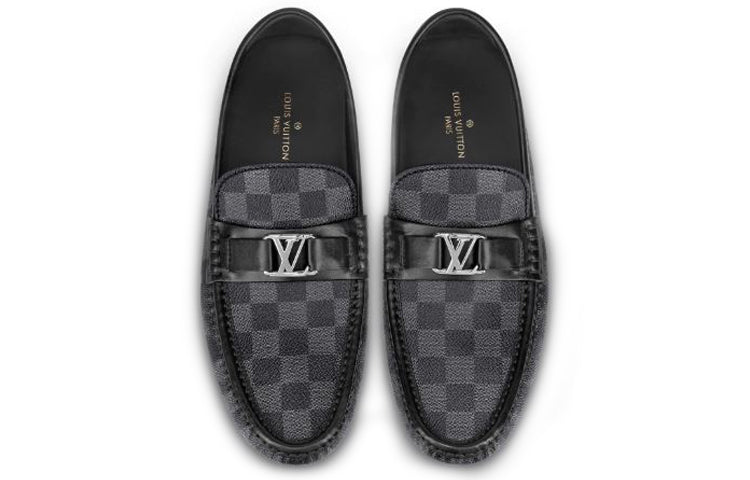 LOUIS VUITTON Hockenheim Moccasin Shoes 'Grey' 1A4OIF