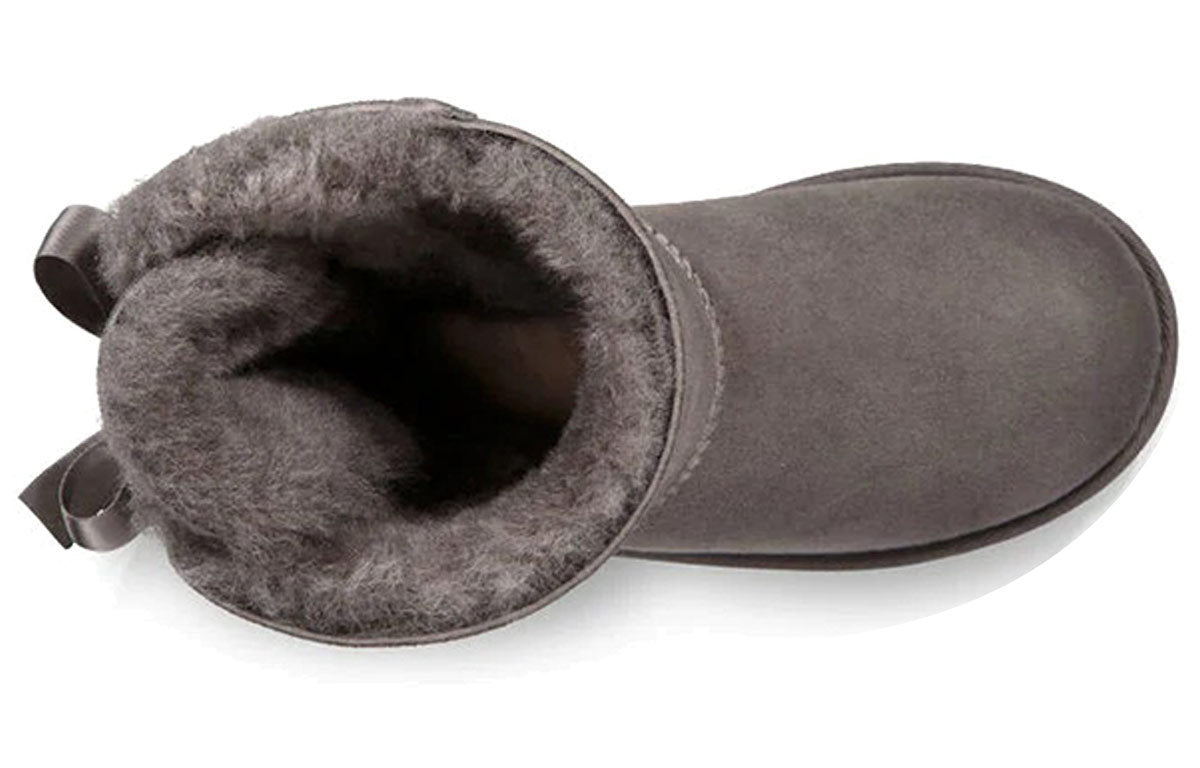 (GS) UGG Bailey Bow II Boot 'Grey' 1017394K-GREY