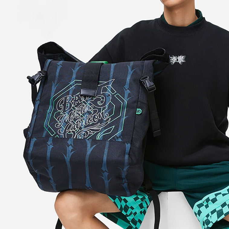 Li-Ning BadFive Graphic Backpack 'Black Blue' ABSS467-1
