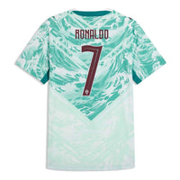 PUMA Cristiano Ronaldo Portugal 2026 Authentic Away Jersey 'PUMA White Green Lagoon' 788145-77
