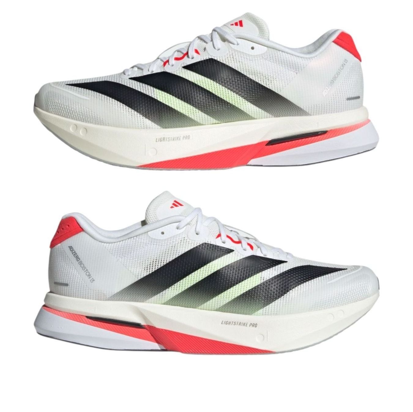 adidas Adizero Boston 13 'White Black Lucid Red' JS4932