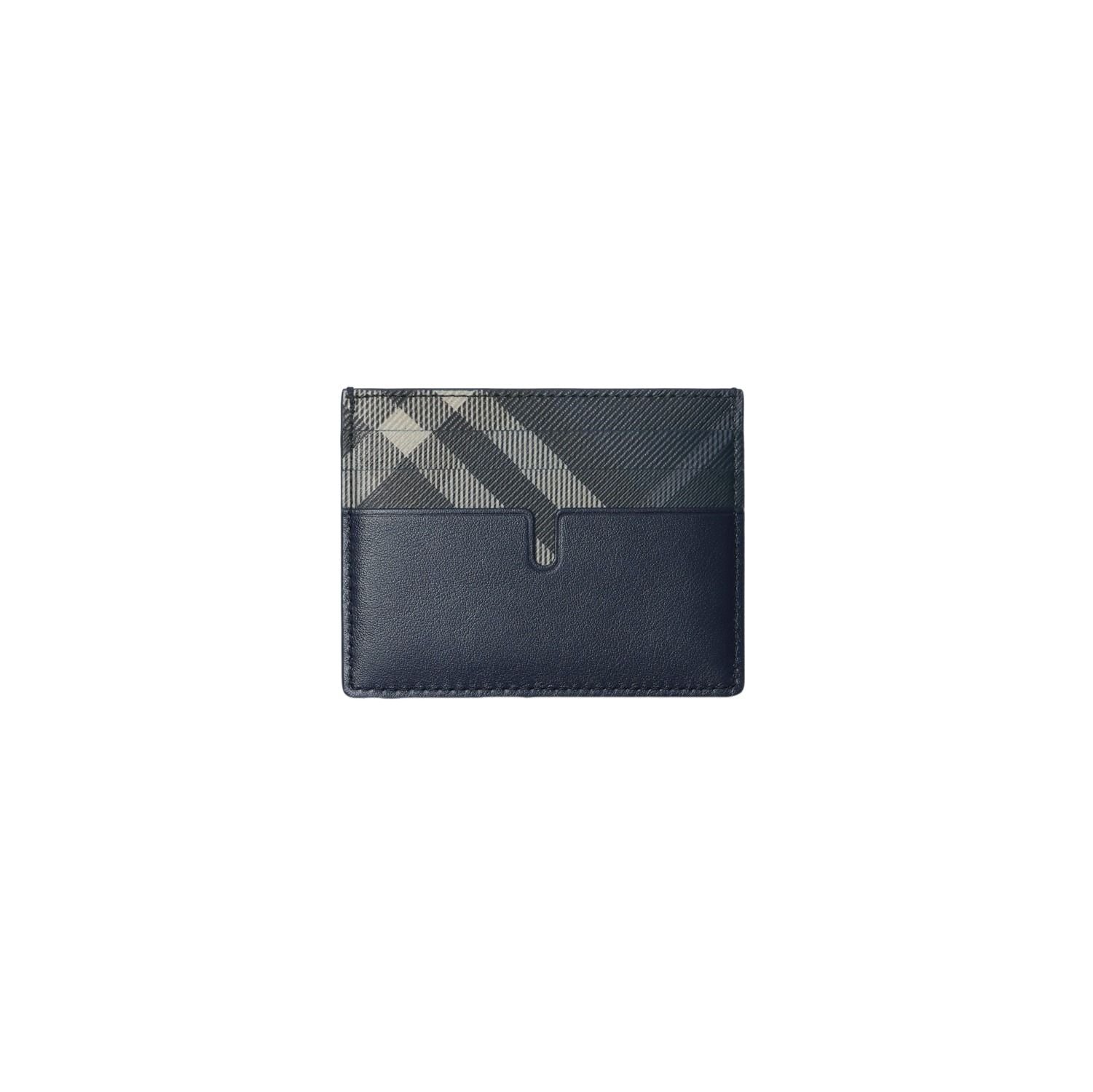 Burberry 26 Tall Pop Check Card Case 'Midnight Blue' 81189201