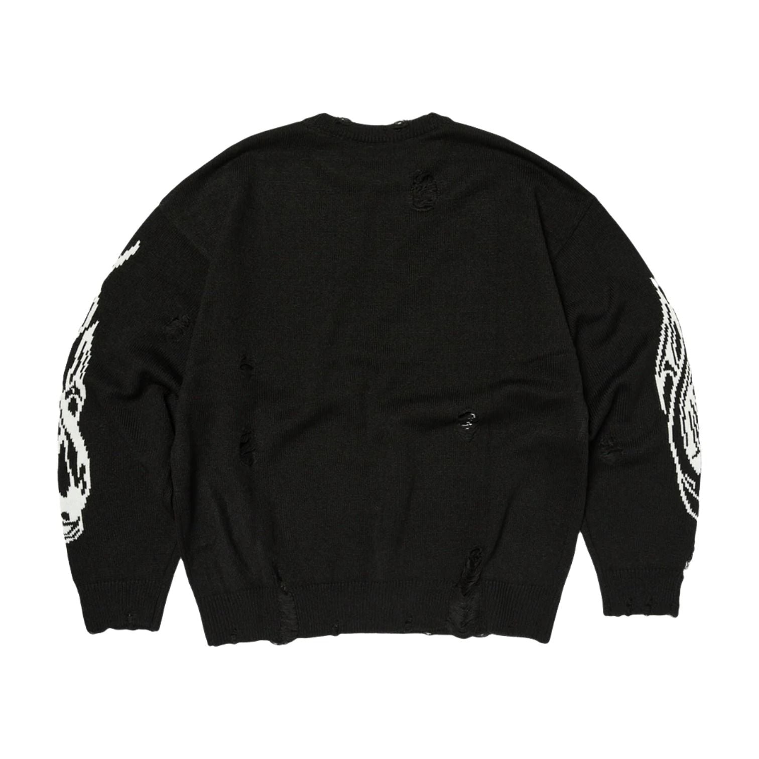 Thug Club Chrome Skull Knit Sweater 'Black' TC26KN0602